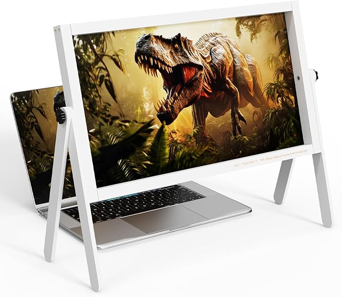 Laptop Screen Magnifier,Computer Screen Magnifying with Rotatable Adjust Desktop Stand for Low Vision & Seniors - Image 2